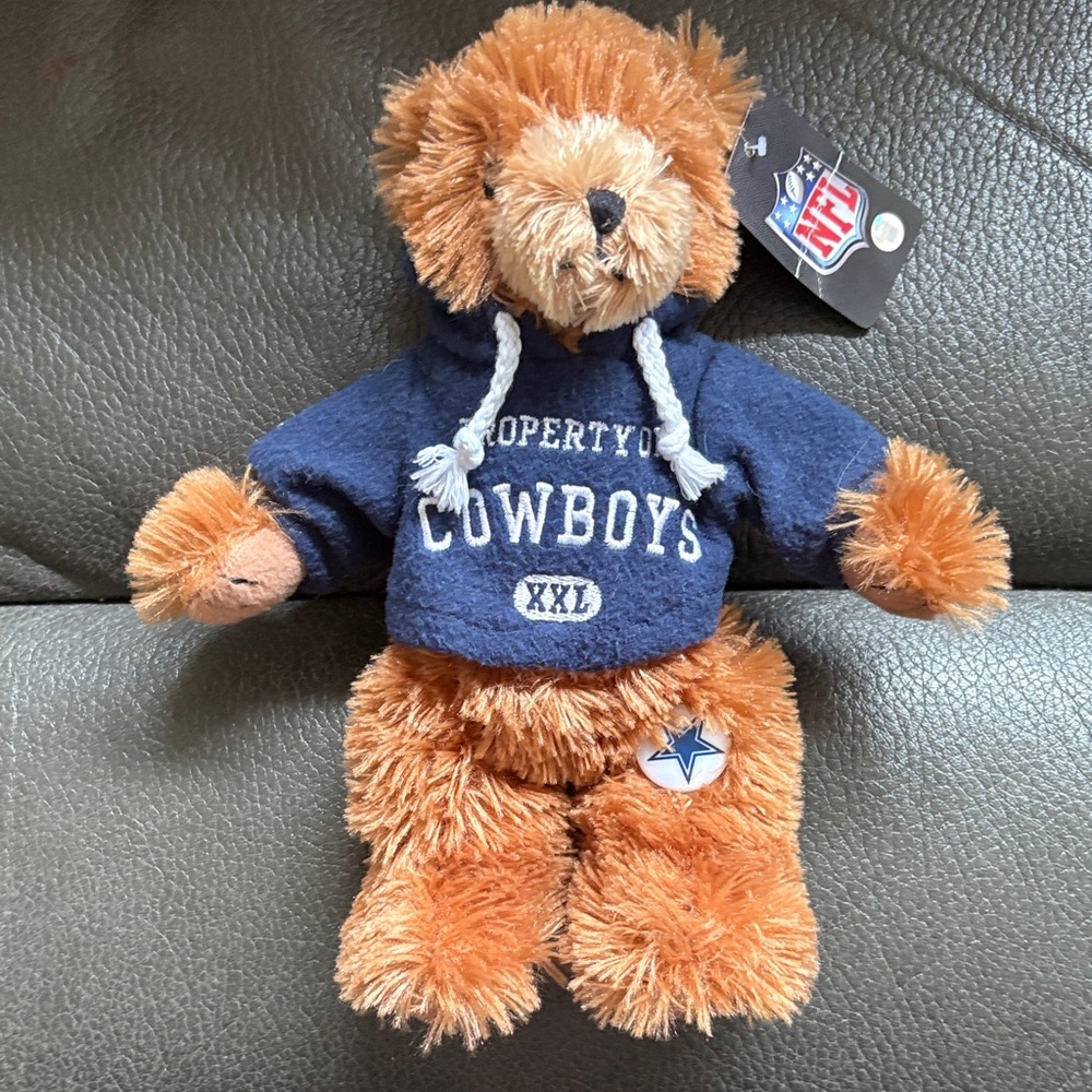Dallas cowboys brown stuffed teddy bear